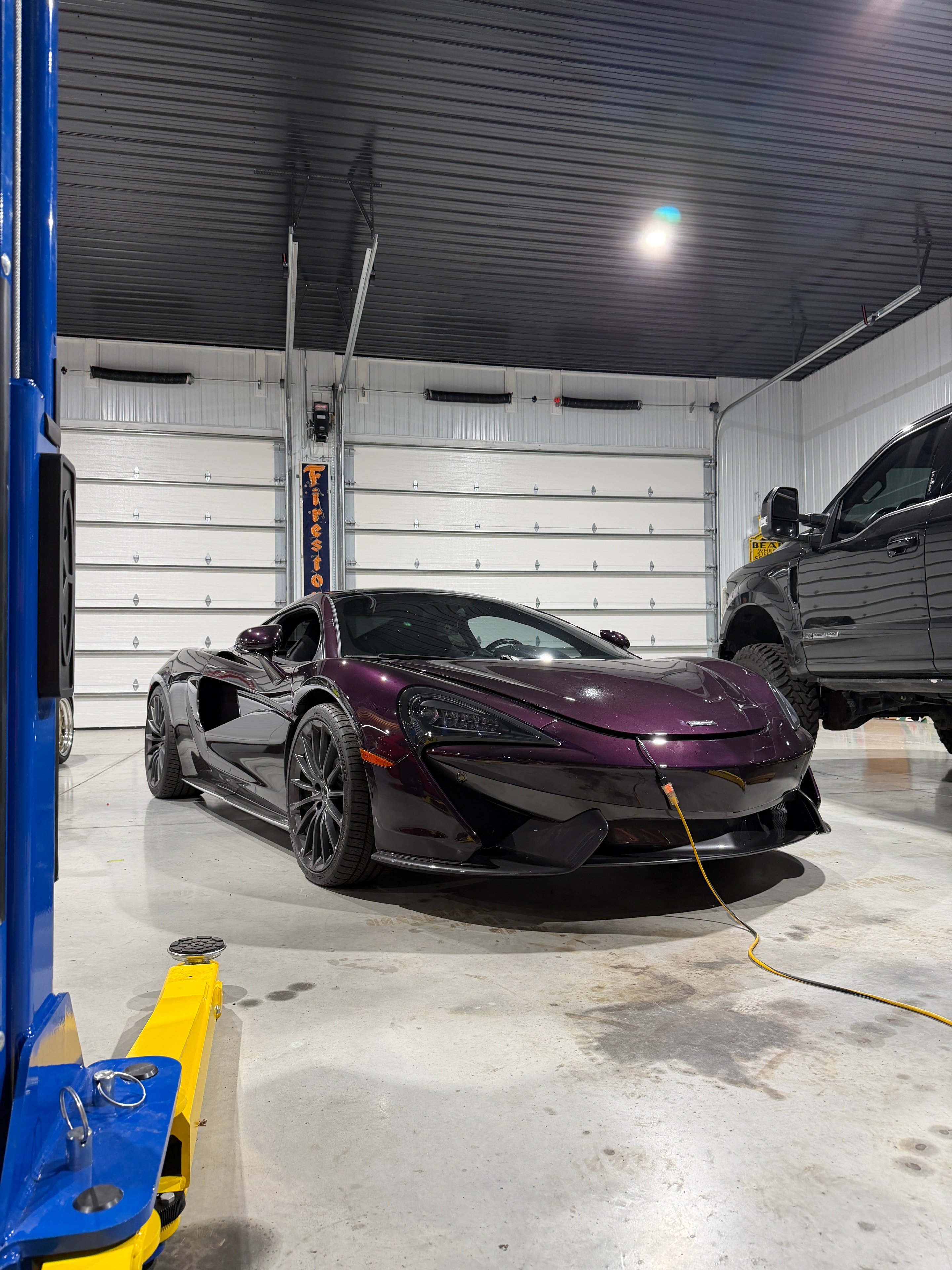 2018 McLaren 570GT Lantana Purple — engine bay detail 5