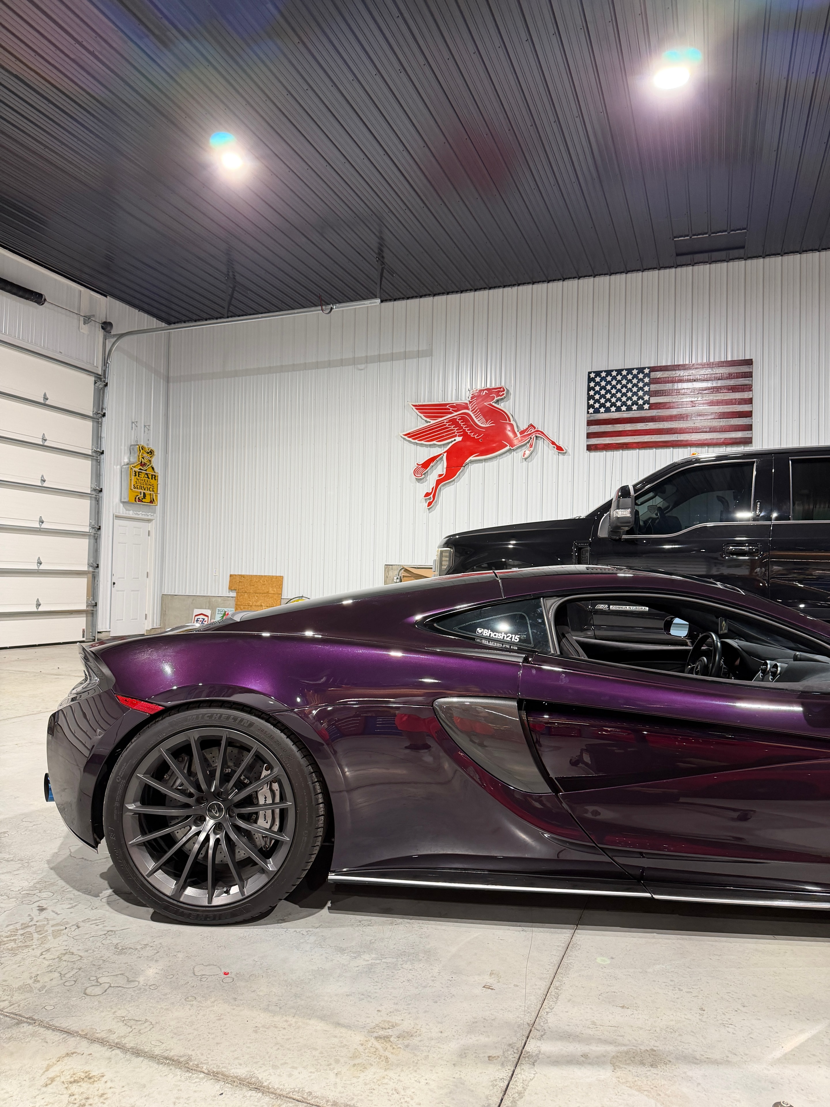 2018 McLaren 570GT Lantana Purple — engine bay detail 6